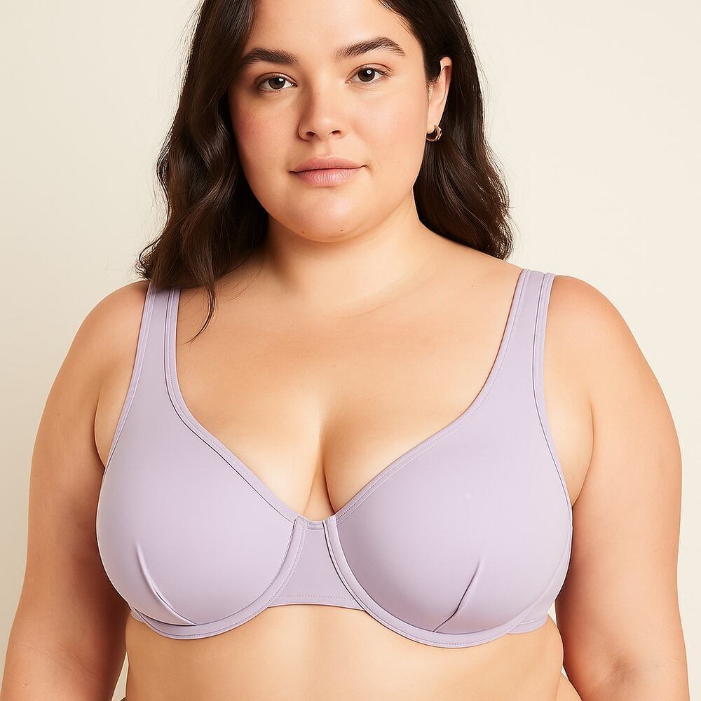 New with Tags Old Navy Underwire Bra 44D Lilac Wireless Look No Padding